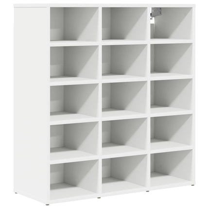 Sko skab 77,5 x 30 x 83,5 cm Konstrueret træ Hvid