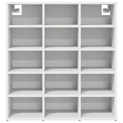 Sko skab 77,5 x 30 x 83,5 cm Konstrueret træ Hvid