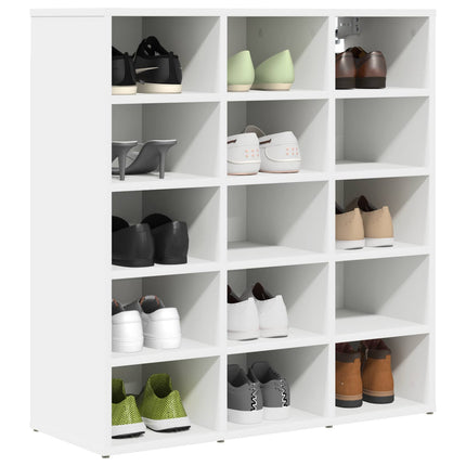 Sko skab 77,5 x 30 x 83,5 cm Konstrueret træ Hvid