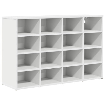 Sko skab 103 x 30 x 67 cm Konstrueret træ Hvid