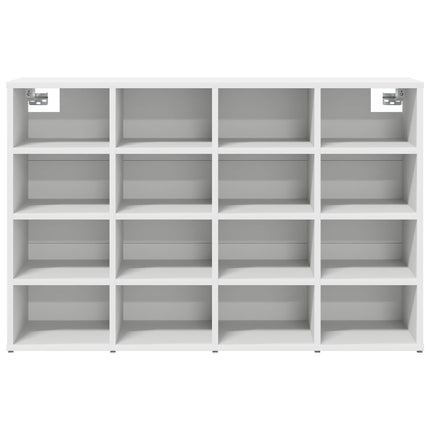 Sko skab 103 x 30 x 67 cm Konstrueret træ Hvid