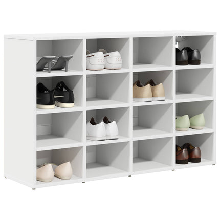Sko skab 103 x 30 x 67 cm Konstrueret træ Hvid