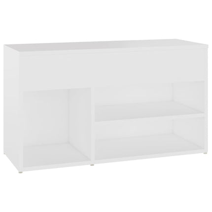 skobænk 80x30x45 cm konstrueret træ hvid