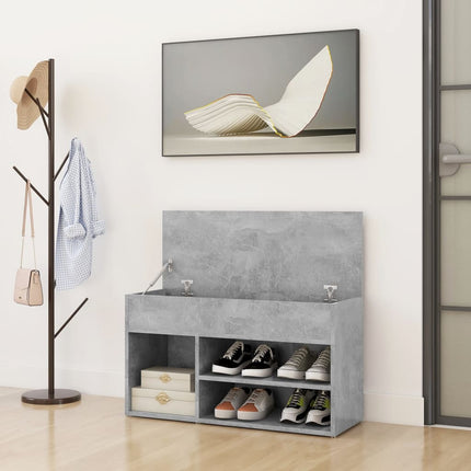 skoreol 80x30x45 cm konstrueret træ betongrå