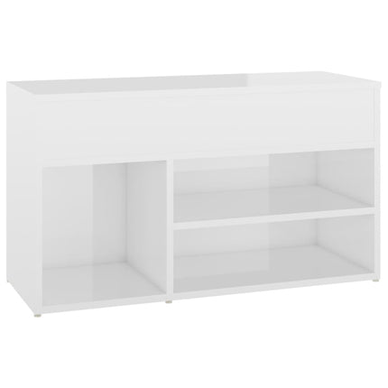 skoreol 80x30x45 cm konstrueret træ hvid højglans