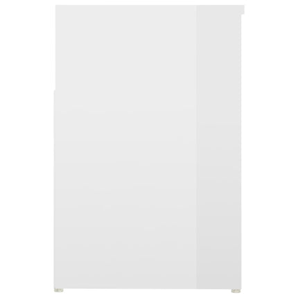 skoreol 80x30x45 cm konstrueret træ hvid højglans