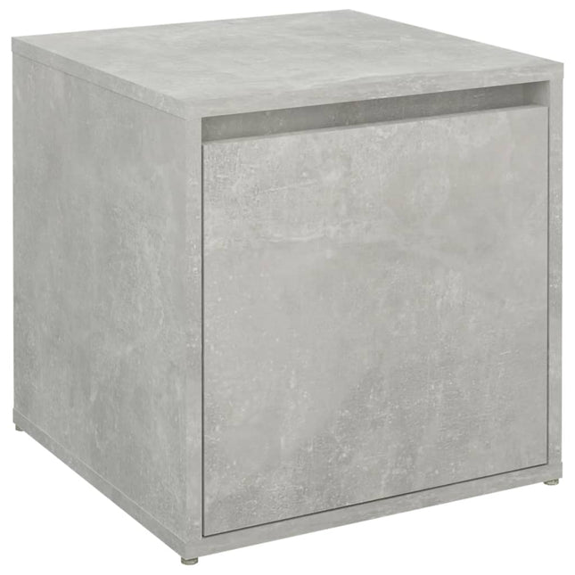 opbevaringsskab 40,5x40x40 cm konstrueret træ betongrå