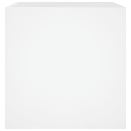 plantekasse 40x40x40 cm konstrueret træ hvid