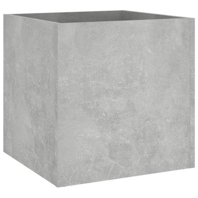 plantekasse 40x40x40 cm konstrueret træ betongrå