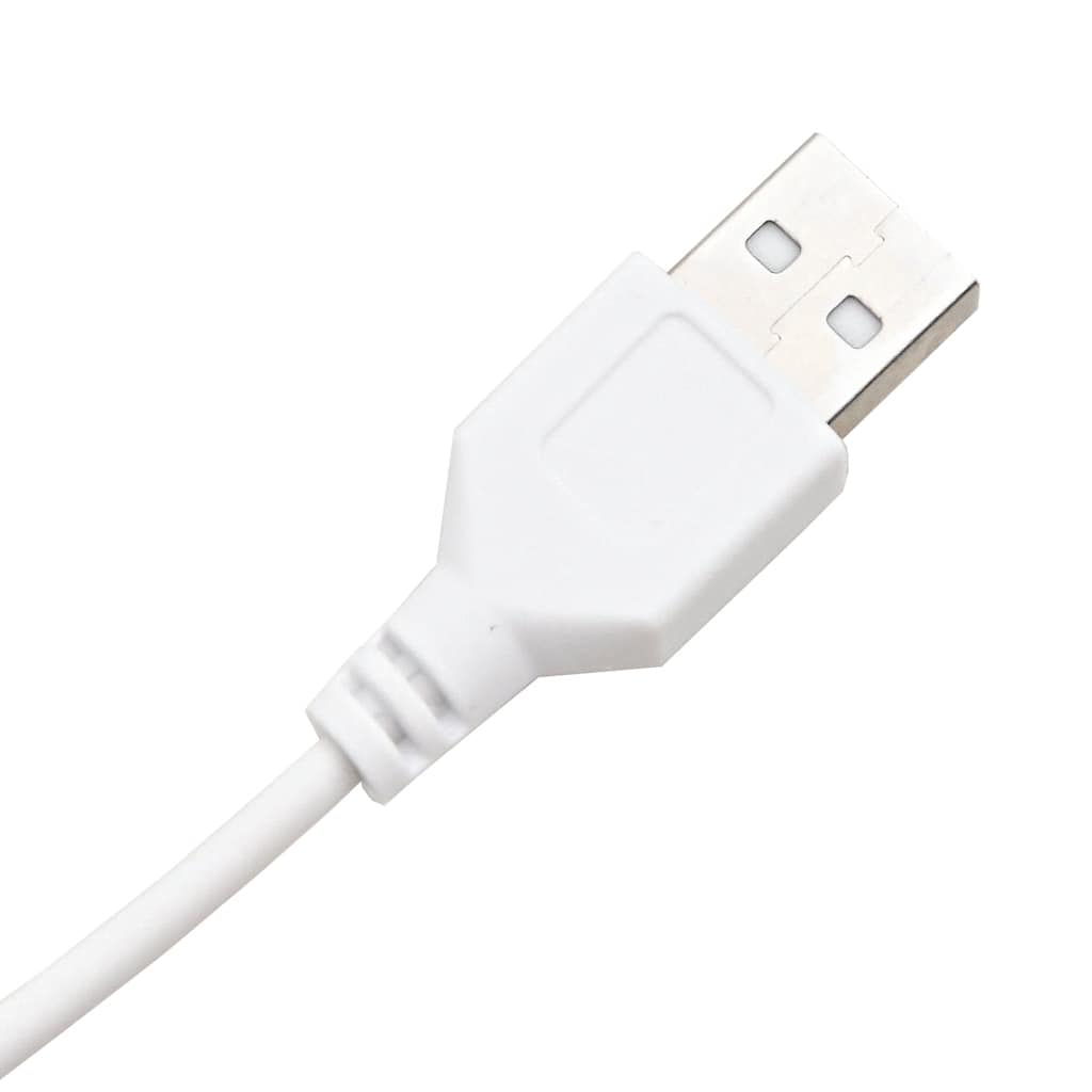 makeupbord med LED-lys 60x40x140 cm hvid højglans