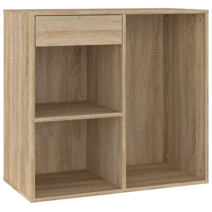 badeværelsesskab 80x40x75 cm konstrueret træ sonoma-eg