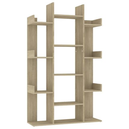 bogreol 86x25,5x140 cm konstrueret træ sonoma-eg