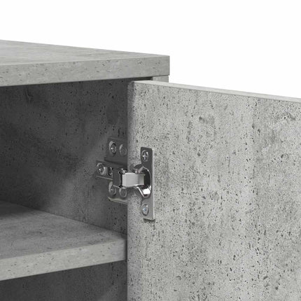 skoskab 60x35x70 cm konstrueret træ betongrå