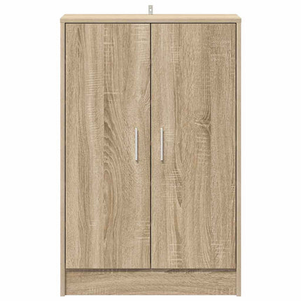 skoskab 60x35x92 cm konstrueret træ sonoma-eg