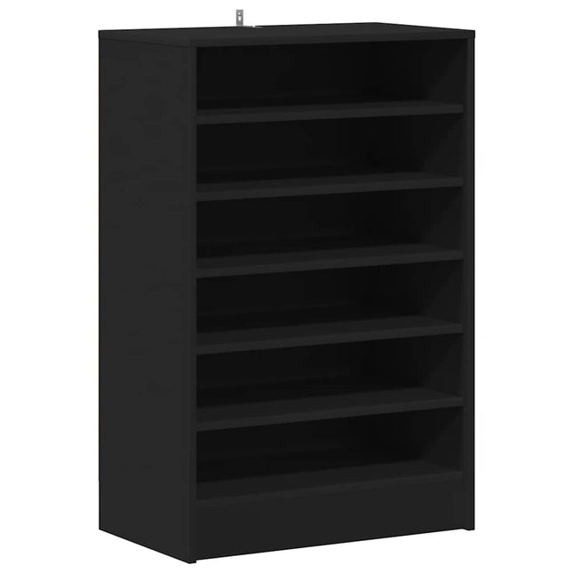 skoreol 60x35x92 cm konstrueret træ sort