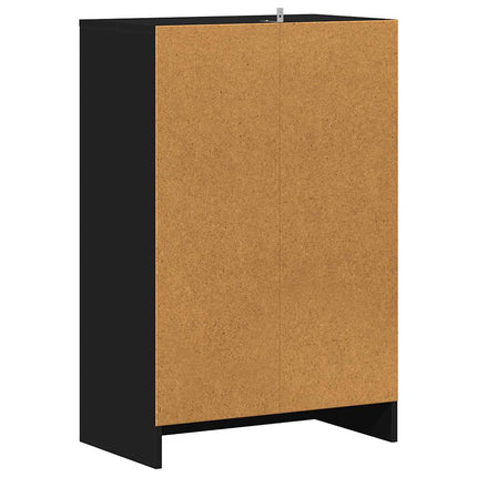 skoreol 60x35x92 cm konstrueret træ sort