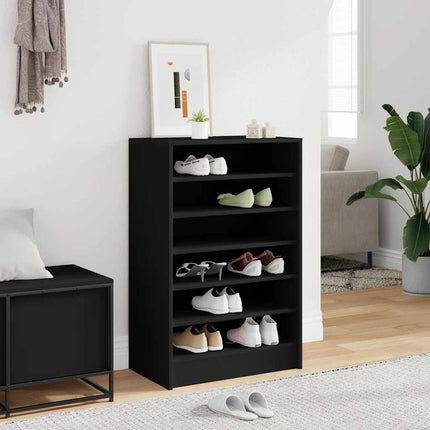 skoreol 60x35x92 cm konstrueret træ sort