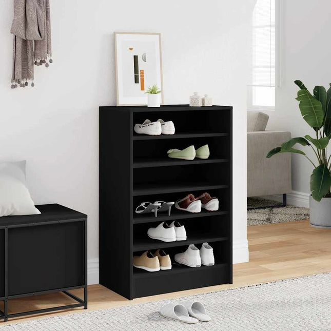 skoreol 60x35x92 cm konstrueret træ sort