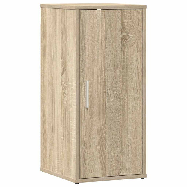 skoskab 32x35x70 cm spånplade sonoma-eg
