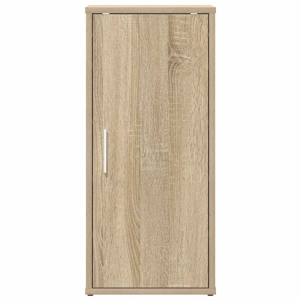 skoskab 32x35x70 cm spånplade sonoma-eg