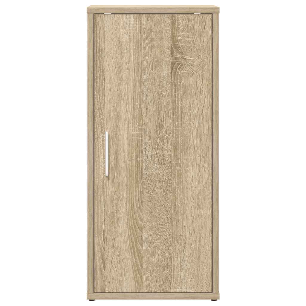 skoskabe 2 stk. 32x35x70 cm konstrueret træ sonoma-eg