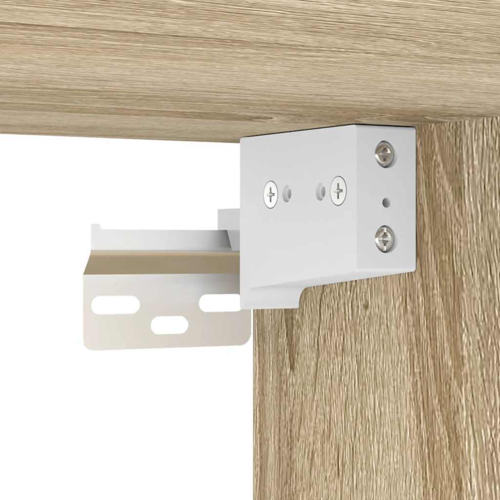 skoskabe 2 stk. 32x35x70 cm konstrueret træ sonoma-eg