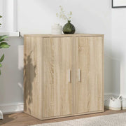 skoskabe 2 stk. 32x35x70 cm konstrueret træ sonoma-eg