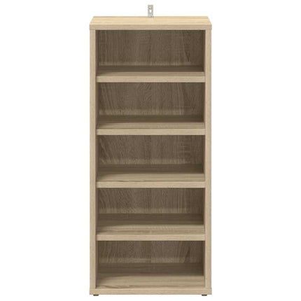 skoreoler 2 stk. 31,5x35x70 cm konstrueret træ sonoma-eg