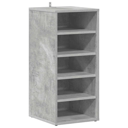 skoreoler 2 stk. 31,5x35x70 cm konstrueret træ betongrå