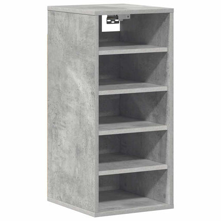 skoreoler 2 stk. 31,5x35x70 cm konstrueret træ betongrå