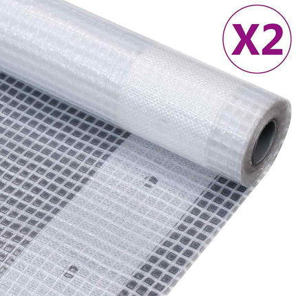 leno-presenninger 2 stk. 3x5 m 260 g/m² hvid