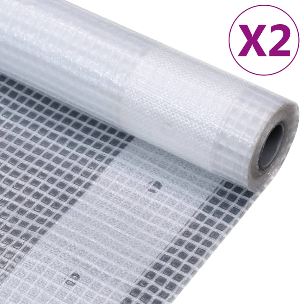 leno-presenninger 2 stk. 4x2 m 260 g/m² hvid