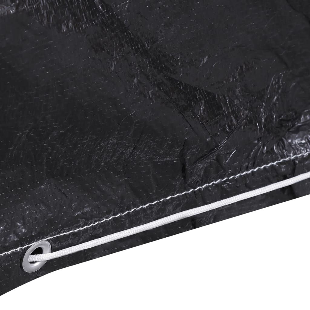 havemøbelovertræk 2 stk. L-formet 12 snørehuller 250x250x90 cm