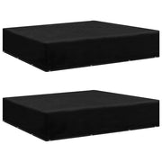 havemøbelovertræk 2 stk. 12 snørehuller 250x250x70 cm