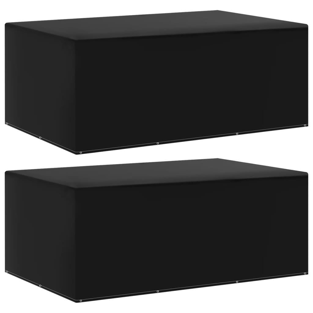 havemøbelovertræk 2 stk. 7 snørehuller 225x143x90 cm