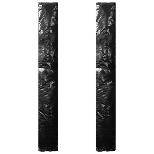 parasolovertræk med lynlås 2 stk. 175 cm PE