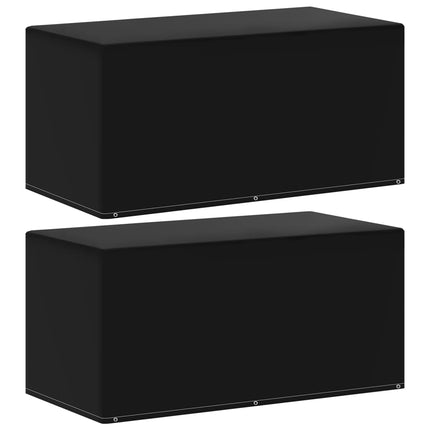 havemøbelovertræk 2 stk. 160x80x75 cm 6 snørehuller