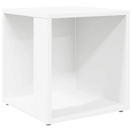 sidebord 33x33x34,5 cm konstrueret træ hvid