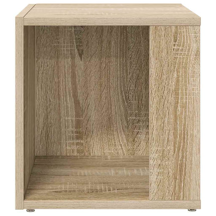 sidebord 33x33x34,5 cm konstrueret træ sonoma-eg