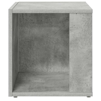 sidebord 33x33x34,5 cm konstrueret træ betongrå