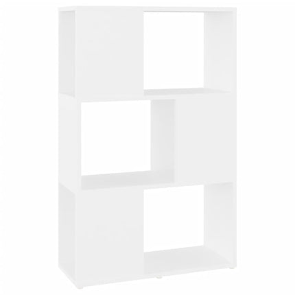 bogreol/rumdeler 60x24x94 cm konstrueret træ hvid