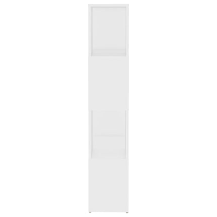 bogreol/rumdeler 60x24x124,5 cm konstrueret træ hvid