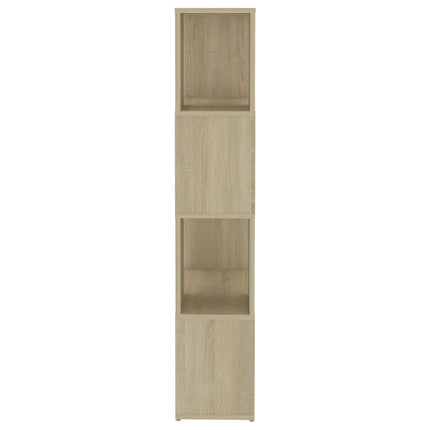 bogreol/rumdeler 60x24x124,5 cm konstrueret træ sonoma-eg