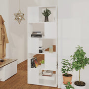bogreol/rumdeler 60x24x155 cm konstrueret træ hvid