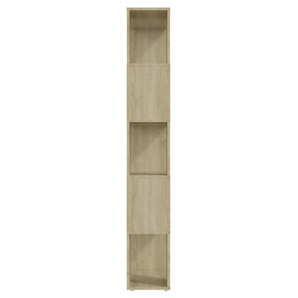 bogreol/rumdeler 60x24x155 cm konstrueret træ sonoma-eg