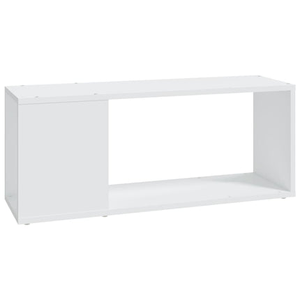 tv-bord 80x24x32 cm konstrueret træ hvid