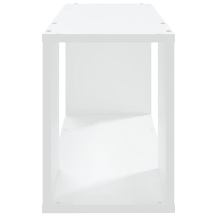 tv-bord 80x24x32 cm konstrueret træ hvid
