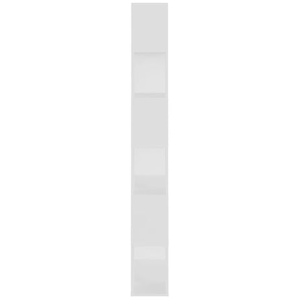 bogreol/rumdeler 80x24x186 cm konstrueret træ hvid