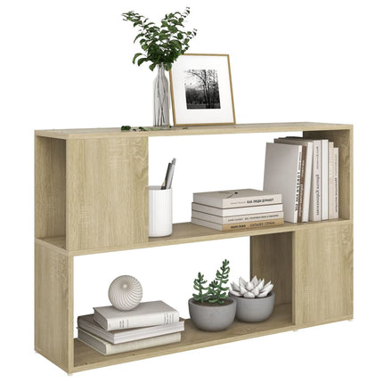 bogreol 100x24x63 cm konstrueret træ sonoma-eg