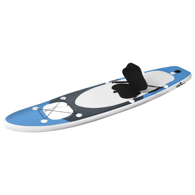 oppusteligt paddleboardsæt 300x76x10 cm havblå